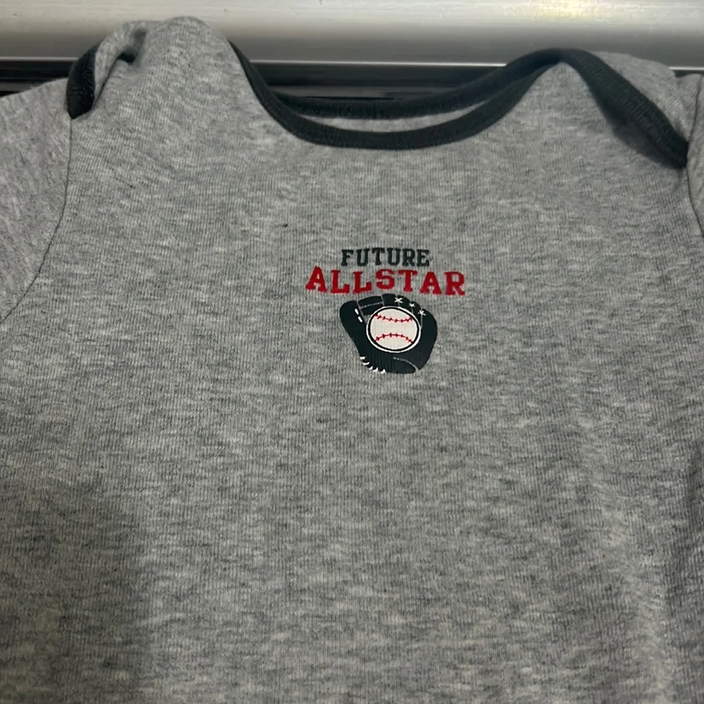 Boys 18 month baseball future all star onesie